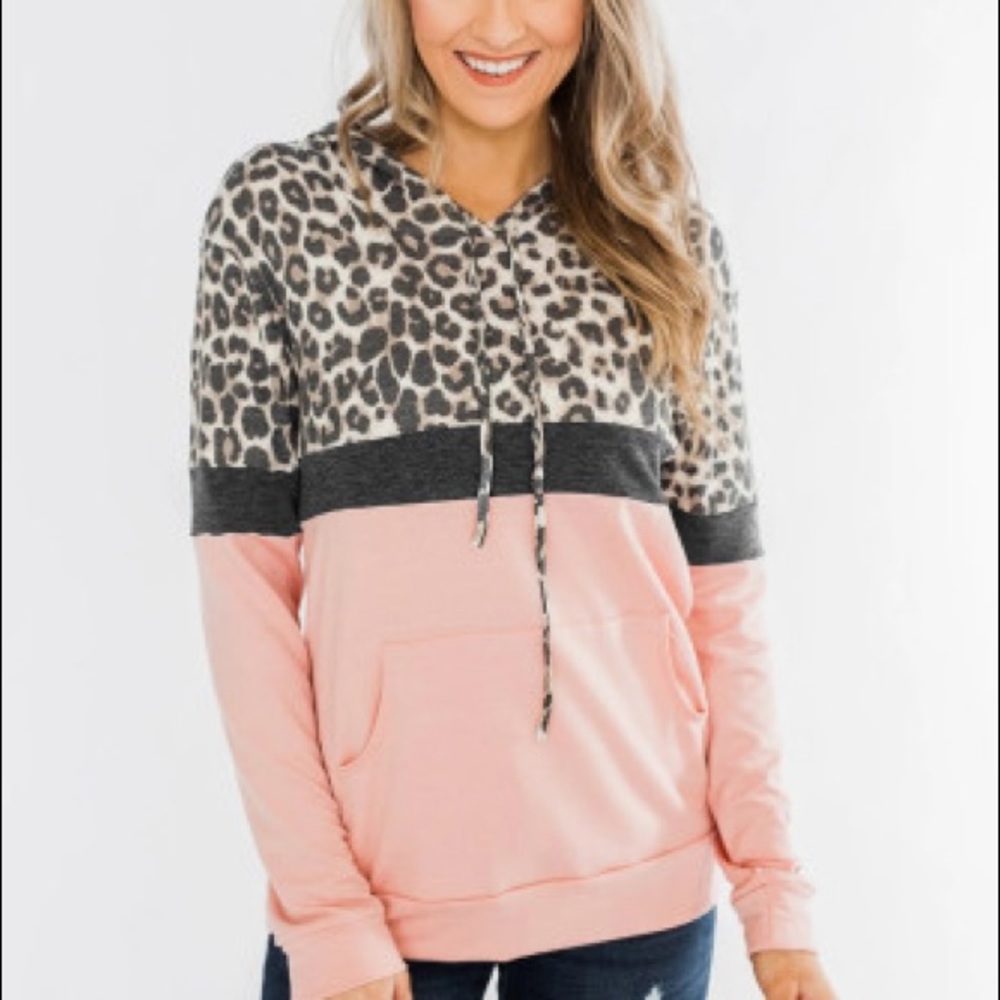 Pink Leopard Hoodie